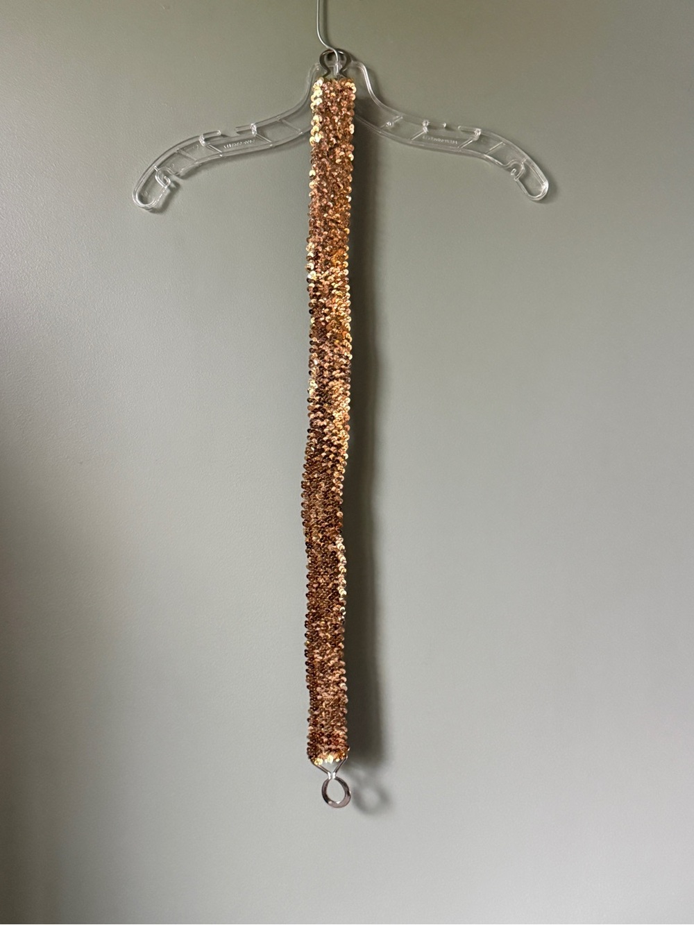 Vintage Gold Sequin Stretch Belt